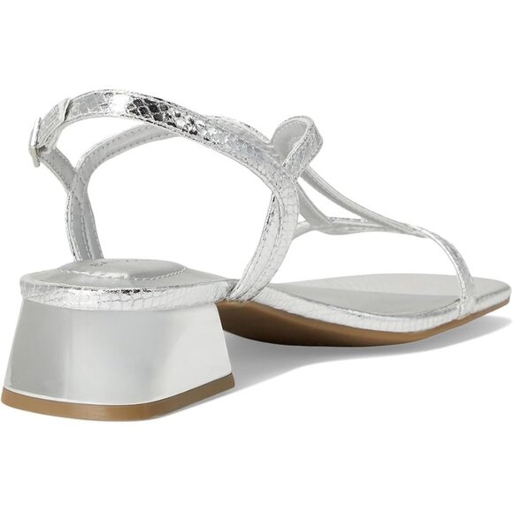 Bandolino Primadon Women's Dress Sandals Silver Snake : 9.5 M, Synthetic - Picture 5 of 7